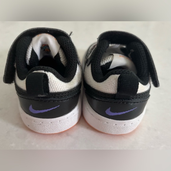 Nike Court Borough Toddler Shoes, White/Black, Size 3C - Picture 4 of 7